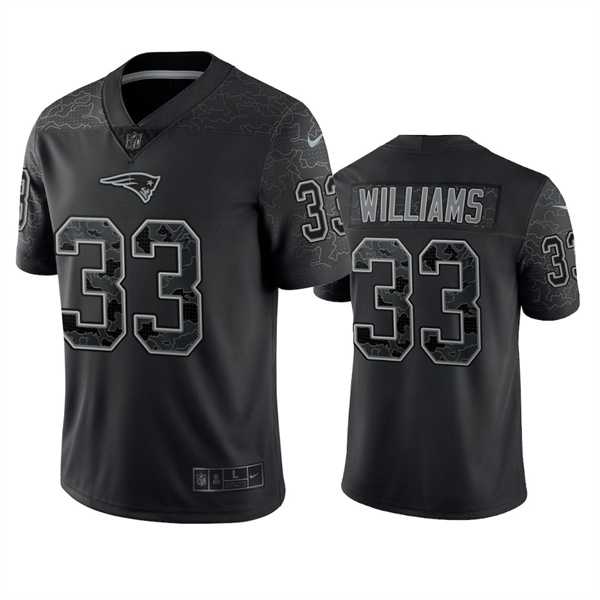 Men's New England Patriots #33 Joejuan Williams Black Reflective Limited Stitched Football Jersey,We sell and wholesale Men's New England Patriots #33 Joejuan Williams Black Reflective Limited Stitched Football Jersey on line form chian!